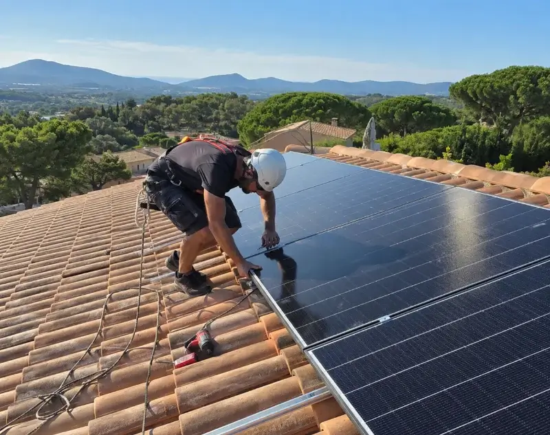 Installateur panneaux solaires Ollières — pose photovoltaïque sur toiture