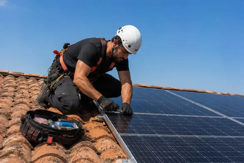 Maintenance et monitoring de panneaux solaires à Ollières