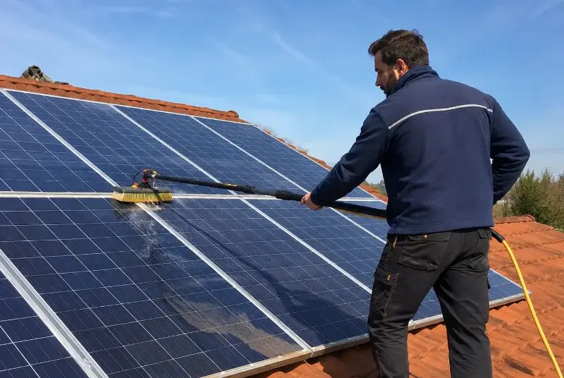 Nettoyage et entretien de panneaux solaires à Ollières