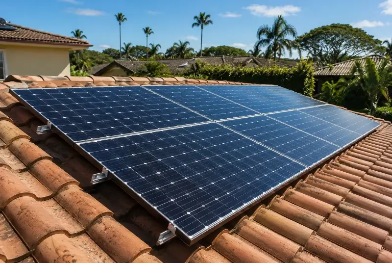Installation de panneaux solaires à Ollières
